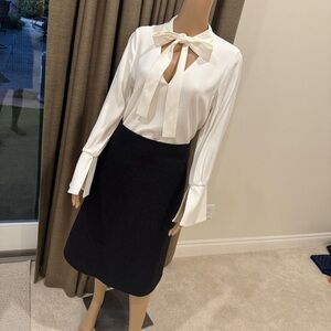 Kate Spade Classic Black A-Line Skirt